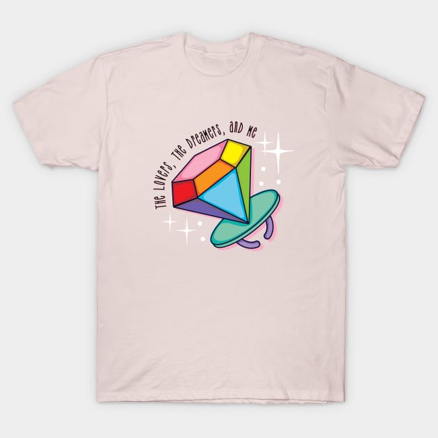Rainbow Ring Pop Connection T-Shirt by Yue